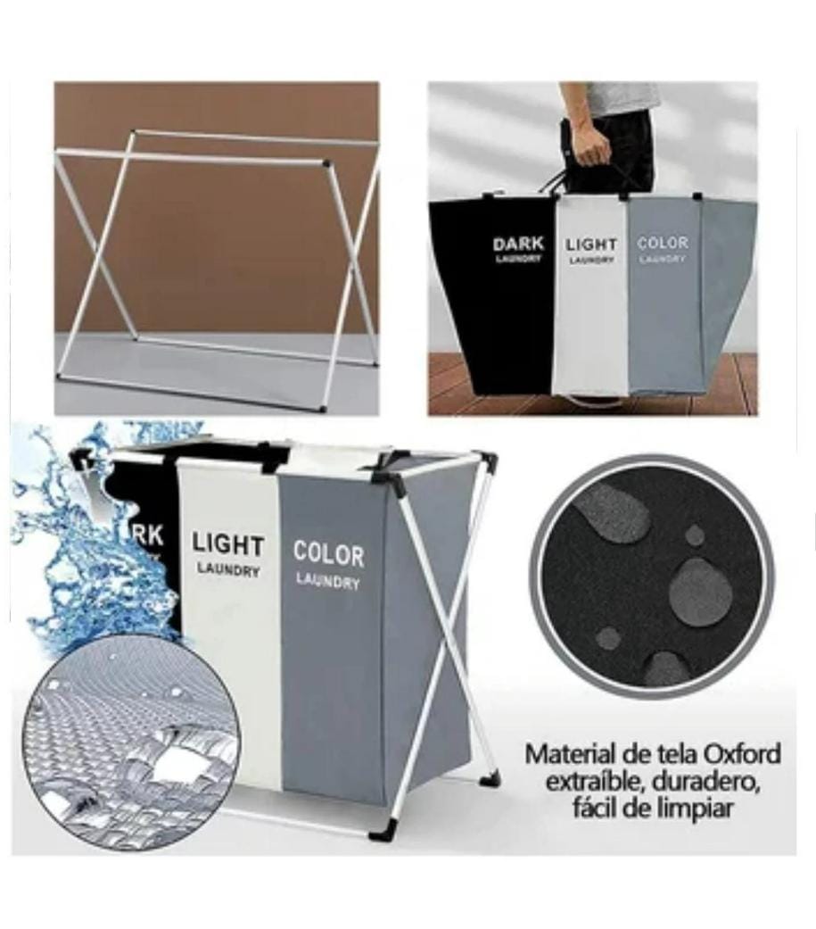 Cesto de ropa sucia plegable para el hog