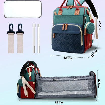 Bolso Morral Pañalera Con Cambiador 3en1