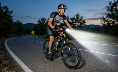 🚴‍♂️ Linterna Frontal para Bicicleta Recargable Solar YC-2808 – Doble LED