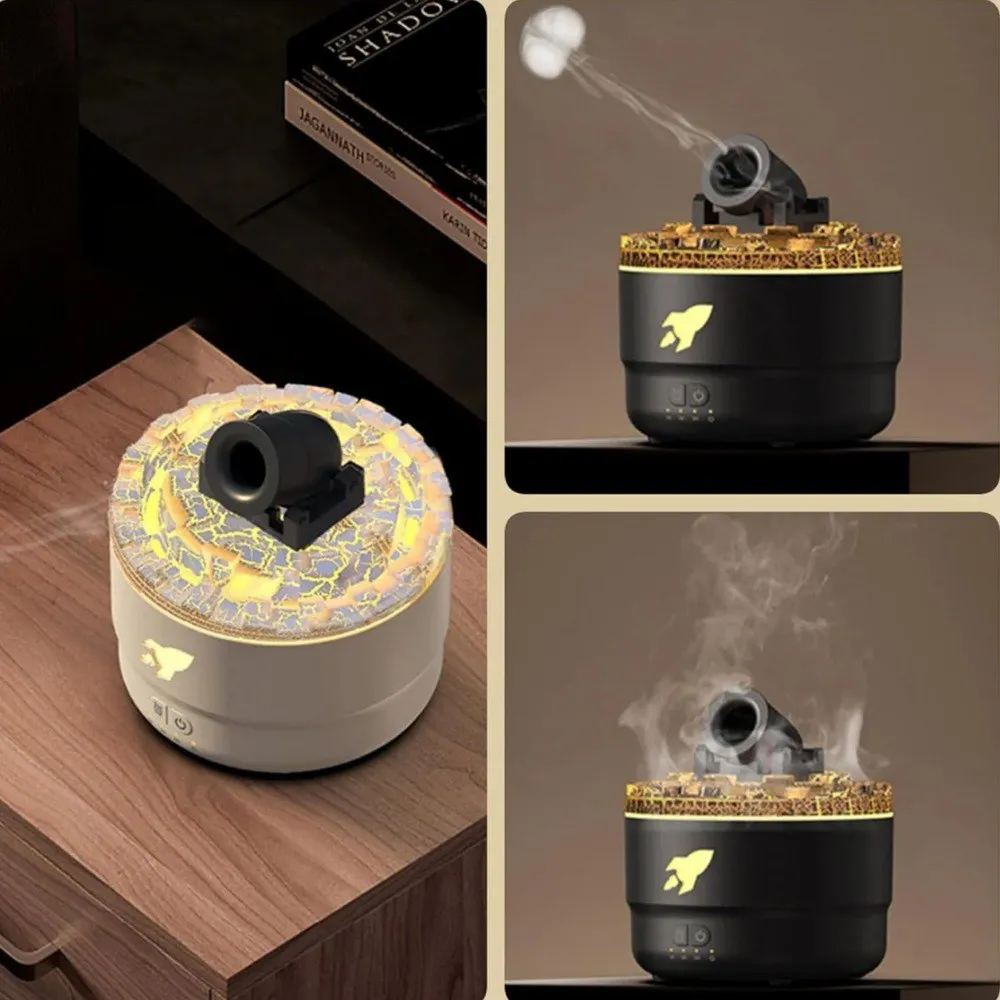 Humidificador Difusor Cañón 250ml – Aromaterapia con Luz LED